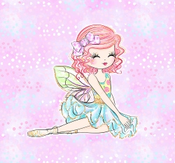 Panel víla s mašlí ve vlasech