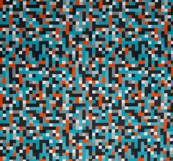 Softshell s fleecem potisk modré pixely