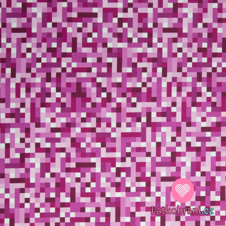 Softshell s fleecem růžové pixely