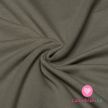 Jednobarevná teplákovina šedá 
