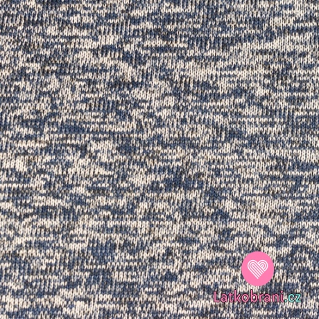 Svetrovina modro - smetanové melé