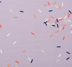 Úplet potisk barevná rýže na fialové