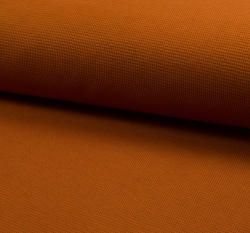 Bavlněný vaflový úplet jednobarevný koňakový