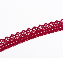 Krajka elastická 20 mm červená