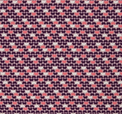 Viskóza drobní barevní motýlci na zaprášené starorůžové 