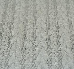 Pletenina copánky světle šedá melé