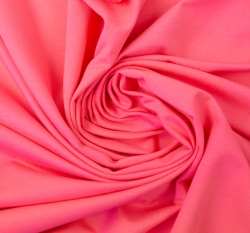 Jednobarevný viskózový úplet růžový jahodový 