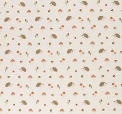 Úplet potisk ježeček mezi muchomůrkami