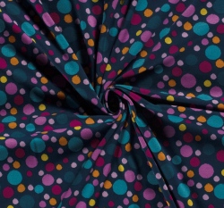 Warmkeeper barevné puntíky na petrolejové modré 