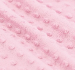Minky fleece - bublinky růžová