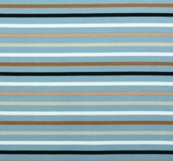 Úplet s proužky na zaprášené modré