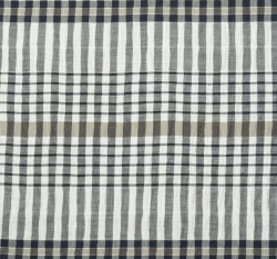 Bavlněná halenkovina s černými proužky na bílé, mačkaný vzhled