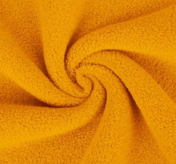 Fleece antipilling jednobarevný hořčicový