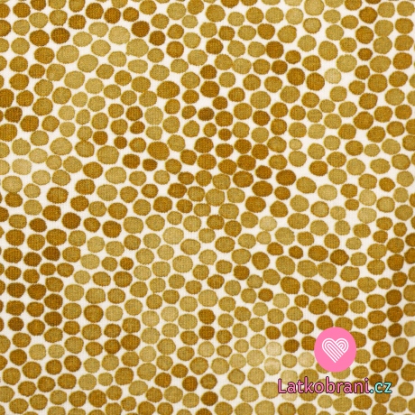 Úplet potisk nepravidelné kuličky na hořčicové