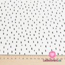 Úplet potisk černé čárky na okrové, BIO