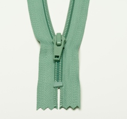 Zip spirálový nedělitelný starozelený 12 cm