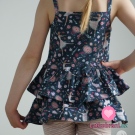 Úplet potisk tančící baletka na tmavě modré