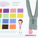 Zip spirálový nedělitelný šedý 18 cm