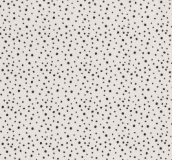 Dvojitá gázovina / mušelín potisk nepravidelné puntíky na ecru