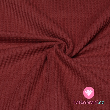 Vaflový úplet červený