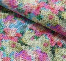 Úplet potisk květinová mozaika