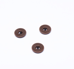 Knoflík kulatý, matný, bronzový 18 mm