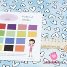 Úplet potisk bílá srdíčka na modré