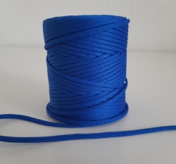 Šňůra oděvní kulatá  PES 4 mm královsky modrá