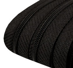 Metrážový zip spirálový 3 mm černá