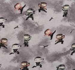 Warmkeeper potisk ninja bojovník na taupovém podkladu