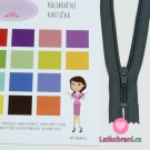 Zip spirálový nedělitelný šedý tmavší 15 cm