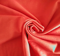 Jednobarevná teplákovina růžová korálová sytá 240 g