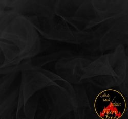 Jemný tyl černý 300 cm