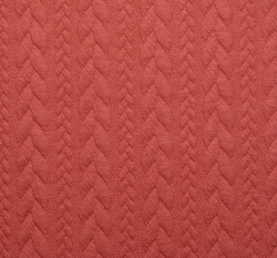 Pletenina copánky červené cihlové