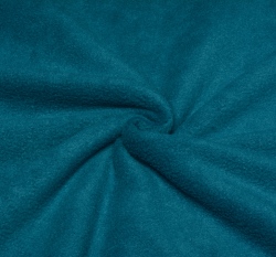 Fleece antipilling jednobarevný modrý do petrolejové