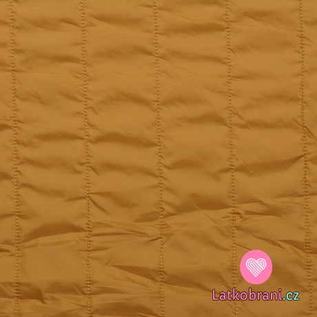 Prošev s fleecem hořčicový