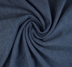 Jednobarevná teplákovina tmavě jeansové melé