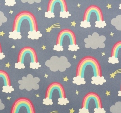 Softshell zimní - potisk duhy