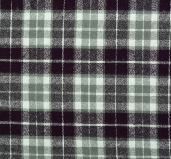 Bavlněný flanel fialovošedá kostka