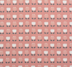 Úplet potisk tulipány na růžové