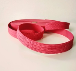 Pruženka barevná malinová světle růžová 25 mm opasková