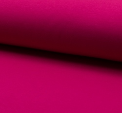 Teplákovina počesaná fuchsiová růžová