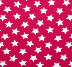 Úplet hvězdy bílé na růžové syté s nádechem do neonové