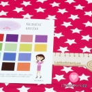 Úplet hvězdy bílé na růžové syté s nádechem do neonové