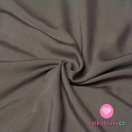 Viskóza jednobarevná tmavě šedá