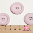 Knoflík kulatý s ozdobným okrajem růžovo-fialkový