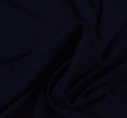 Viskózový jednobarevný úplet námořnická modrá