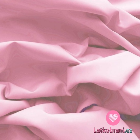 Bavlněný popelín jednobarevný baby růžový