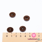 Knoflík kulatý, matný, bronzový 