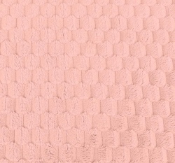 Coral fleece prošívaný, růžový
